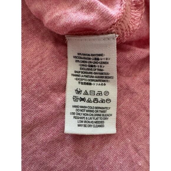 We the Free Oversized Thermal Top Long Sleeve Pink Tasseled Boho Blouse Size XS - Picture 6 of 6